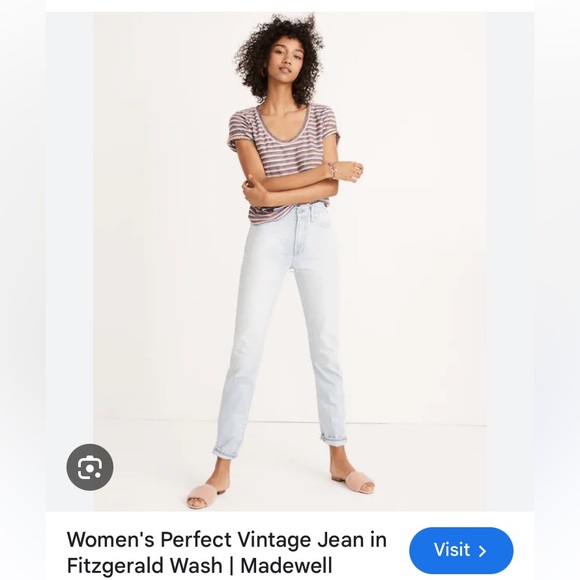 Madewell perfect vintage jean size 25, light blue - Picture 1 of 8